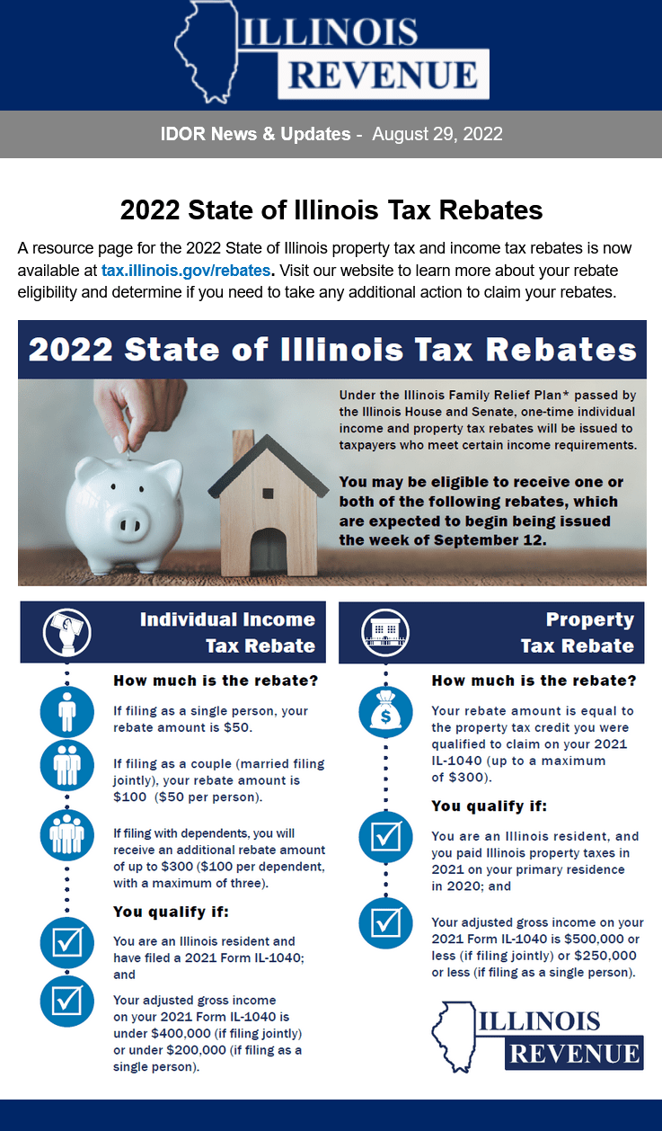 2022 State of Illinois Tax Rebates
